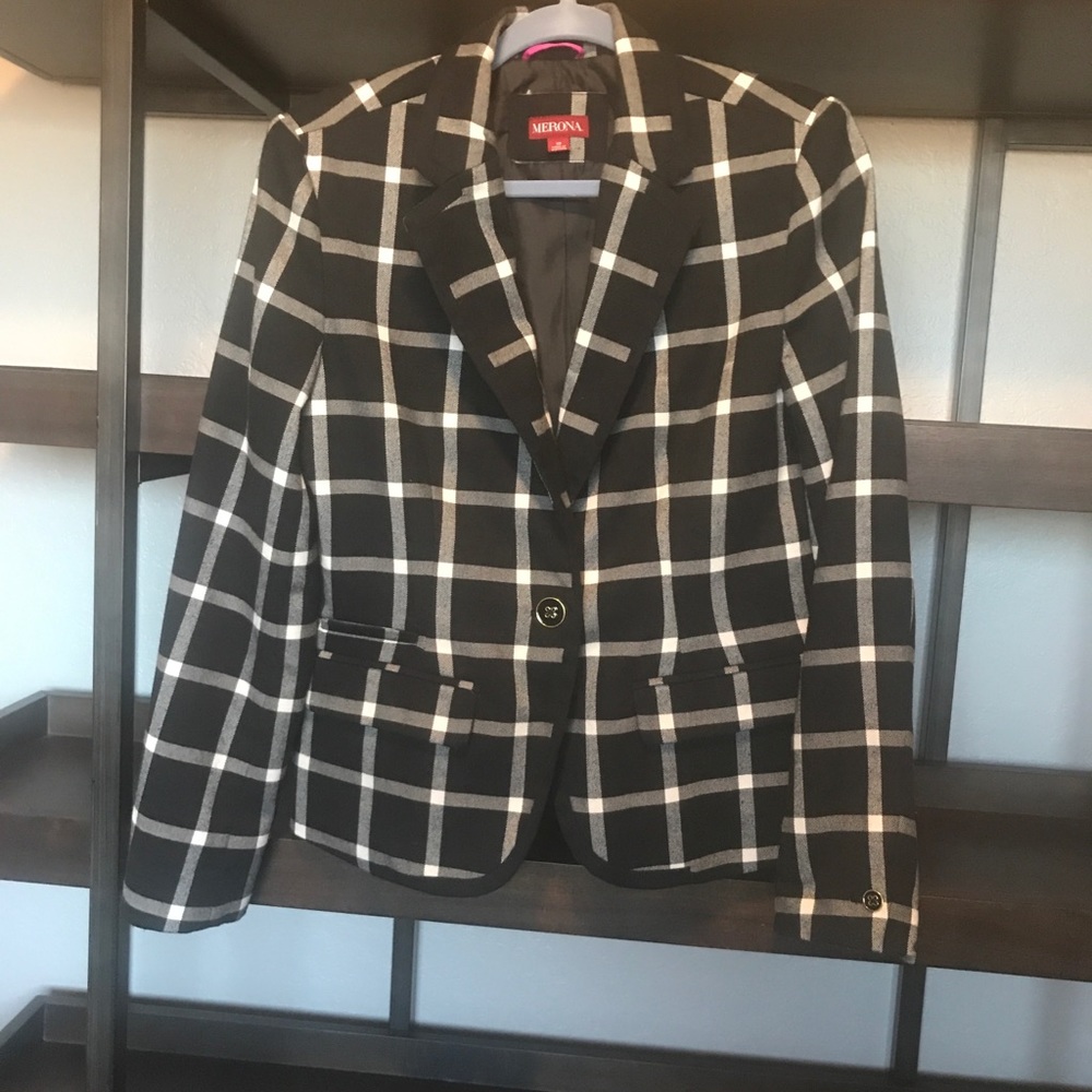 Size 10 Merona plaid Blazer